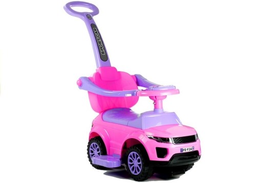 Pojazd jeździk z pchaczem Lean Toys 614W różowy