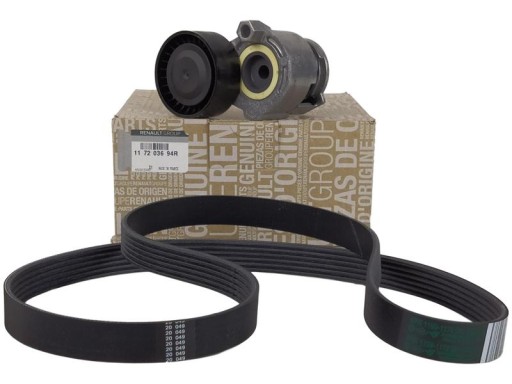 117203694R - OE RENAULT НАТЯГУВАЧ + РЕМІНЬ SCENIC II 1.5 DCI