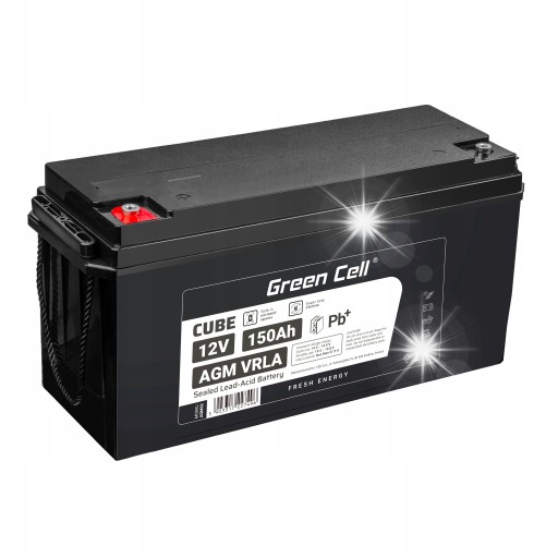 Акумулятор agm 12v 150ah для понтонних човнів, кемперів, яхт, сонячних панелей