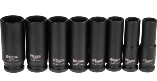 НАБІР УДАРНИХ ГОЛОВОК. ДОВГА 1/2'' 13-24 ММ 8 ЕЛЕМЕНТ