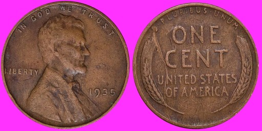 USA 1 Cent 1935 /U 298