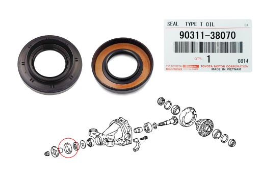 9031138070 - ГЕРМЕТИК ДИФФЕРЕНЦИАЛА LEXUS IS200 MK1 ПЕРЕДНИЙ