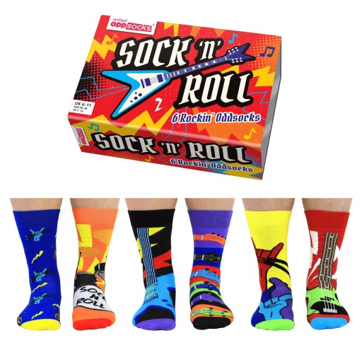 Pánske United ODDsocks veselé ponožky 39-45 SOCK ´N´ ROLL, 3 páry