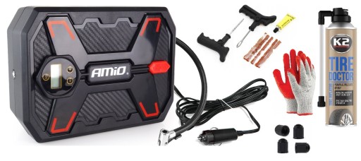 КОМПЛЕКТ ДЛЯ РЕМОНТА КОЛЕСНЫХ ШИН КОМПРЕССОР АКСЕССУАРЫ