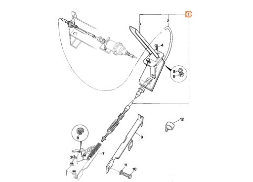 КАБЕЛЬ УПРАВЛЕНИЯ ДРОССЕЛЬНОЙ ЗАСЛОНКОЙ 910/44900 JCB 2CX