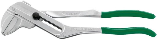 Обтискні кліщі powergrip 180 мм, хромовані, stahlwille 65735180