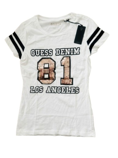 GUESS BLUZKA T-SHIRT BIAŁA S 36