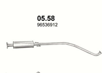 ЦЕНТРАЛЬНЫЙ ГЛУШИТЕЛЬ CHEVROLET AVEO KALOS 05.58