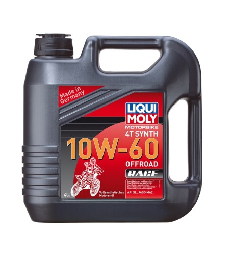 МАСЛО 10W-60 MOTORBIKE 4T SYNTH OFFROAD RACE 4L