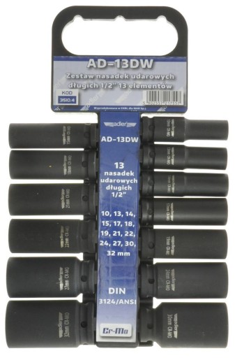 ADLER AD-13DW ГОЛОВКИ IMPACT 1/2