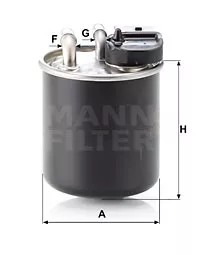 Mann-Filter WK 820/16 топливный фильтр