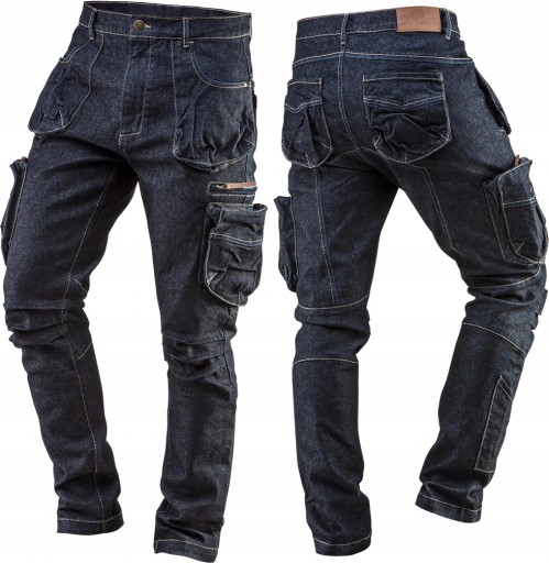 NEO spodnie robocze JEANS r. XL/54 DENIM do pasa