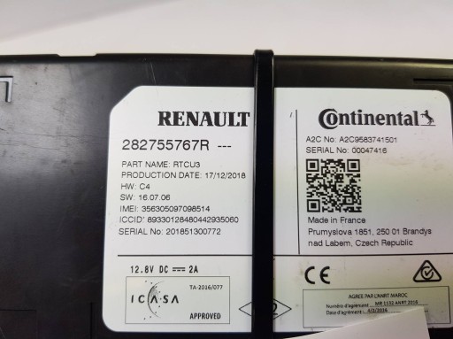 module navigation devices 282755767R RENAULT MEGANE IV