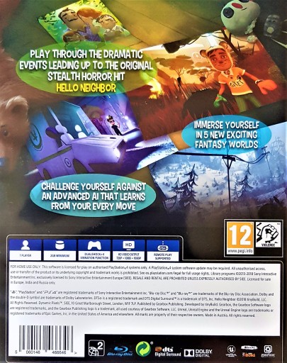 Jeu PS4 Hello Neighbor : Hide And Seek - Neuf Sous Blister, PEGI 12, édité Par Gearbox