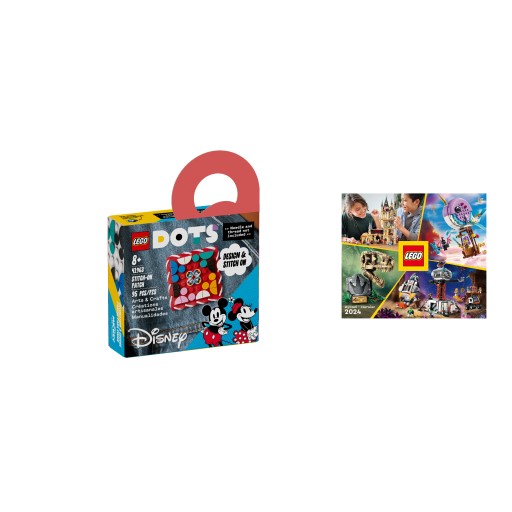 LEGO DOTS č. 41963 - Mickey Mouse a Minnie Mouse - nášivka + ADRESÁR 2024