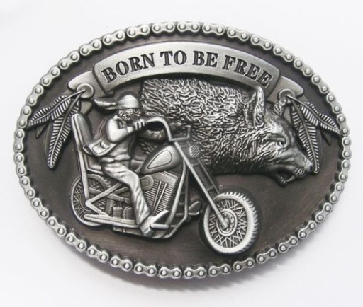 BORN TO BE FREE.. пряжка застежка старое серебро