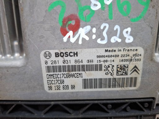 control unit of the engine 0281031864 9813283980 9806460480 CITROEN PEUGEOT 1.6 EHDI