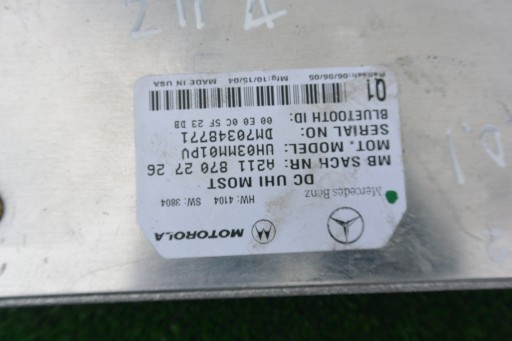 module TELEFONU BLUETOOTH KPL MERCEDES W211 W219