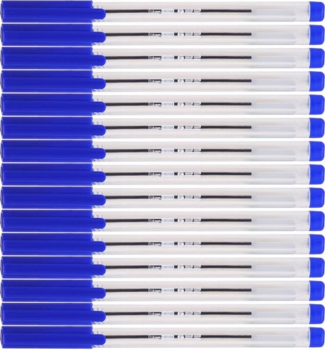 Kancelárske pero MemoBe 1mm modré x15