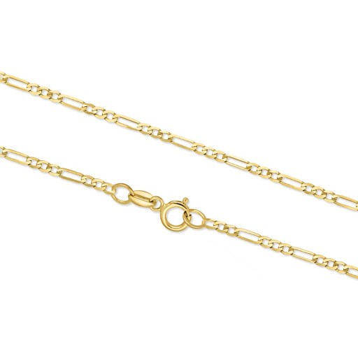 Złoty łańcuszek - Figaro 45cm pr. 333