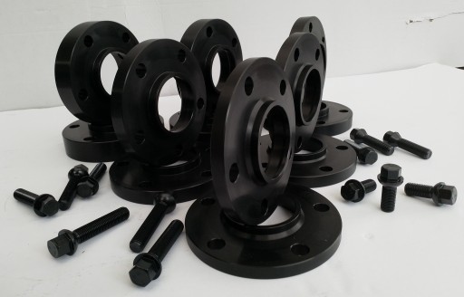 Прокладки + Болти 5x112 66,5 GR 15mm AUDI чорний