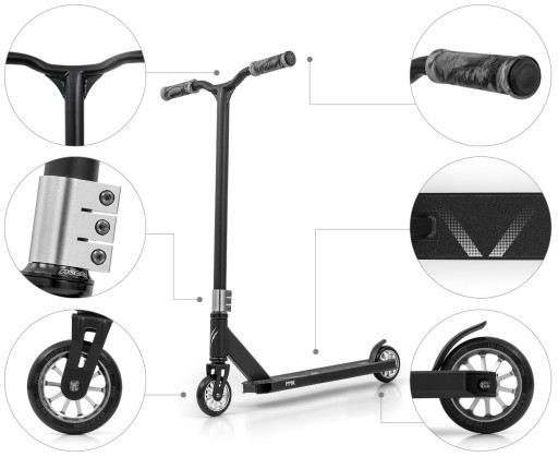 Самокат Milly Mally Raptor, срібний, 2 колеса