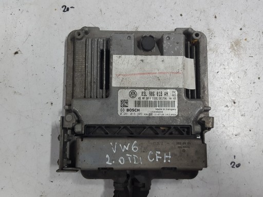 0281016409 - Vw golf 6 vi 08-13r 2.0 tdi cff контроллер двигателя компьютер 03l906018an