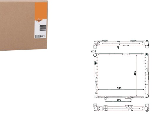 NRF516572(EXT) - NRF РАДІАТОР MERCEDES W124 NRF