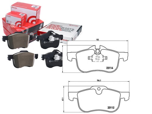52 017 - ТОРМОЗНЫЕ КОЛОДКИ ROVER 75 99-04 BREMBO