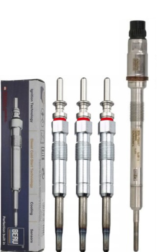 3 комплекта свечей накаливания audi 2.0tdi ge133 + свеча зажигания с датчиком psg007