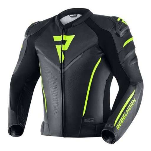Шкіряна куртка REBELHORN FIGHTER BLACK/FLO 54