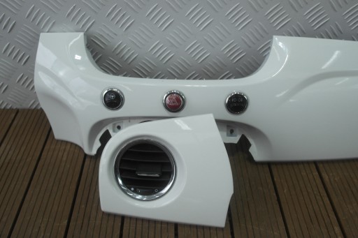 FIAT 500 500C 07-22 decorative trim consoles DEKOR 2SZT. 268 BIANCO EUROPA