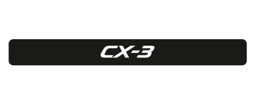 Mazda CX - 3 наклейки для защиты порога