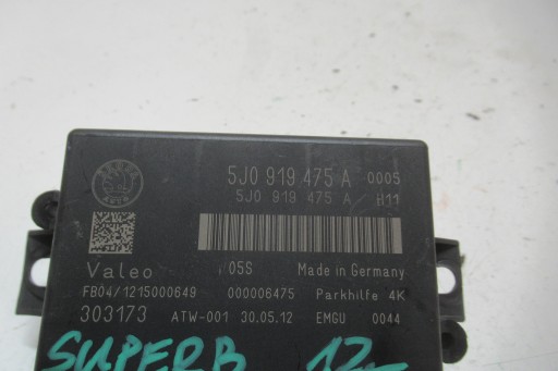 SKODA SUPERB II 1.8 TSI 12R module of the parking PDC 5J0919475A