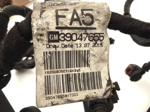 Câblage Moteur OPEL ASTRA 5 K 1.6 CDTI B16DTE