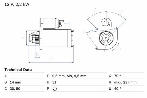 0 986 - Стартер ds ds 3 ds 4 citroen berlingo berlingo multispace berlingo