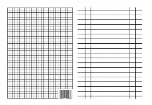Лінійка двостороння Інтердрук 09306 А5 сітка і лінія