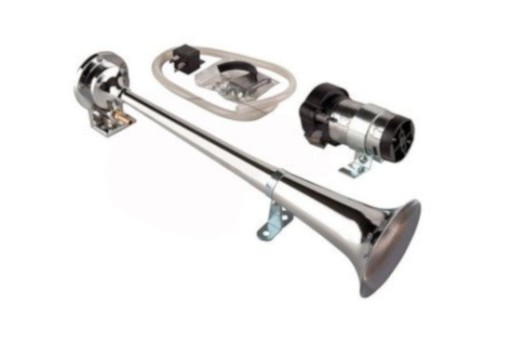 88249 - ФАНФАРА ОДИНОЧНА З КОМПРЕСОРОМ ХРОМ СИЛЬНИЙ 12В