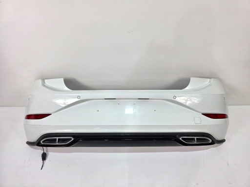 bumper rear 2G0 POLO VI R-LINE LIFT 4XPDC LC9A PURE WHITE