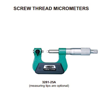 3281-25A-Insize зовнішній мікрометр на вим. кінчати.