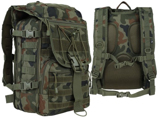 🔥 Mocny Taktyczny Plecak 45L! Moro Camo Pl Woodland wz.93 SUPER CENA!