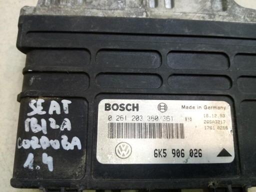 control unit of the engine SEAT IBIZA 1.4