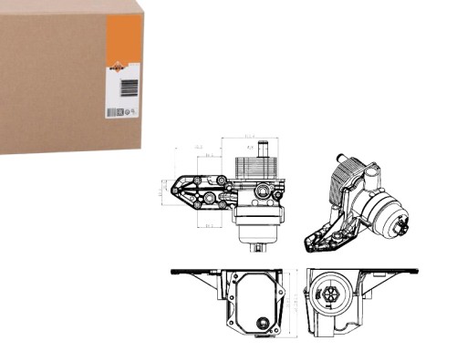 РАДИАТОР МАСЛА NRF 1372757 6C1Q6B624BA 1755226 BK изображение 1