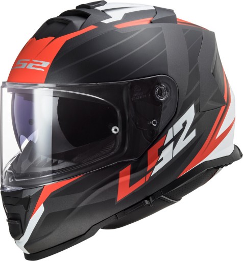 IS15M3561 - ШЛЕМ LS2 FF800 STORM NERVE MATT BLACK RED S