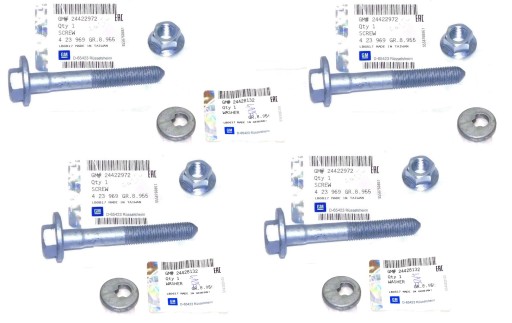 24422973 - Комплект ексцентрикових гвинтів задній OPEL Vectra C Signum