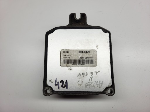 control unit of the engine computer Opel ASTRA G 1.6 16V 09355929 CSSJ