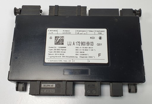 Модуль контроллера переднего левого сиденья mercedes w212 a1729006903
