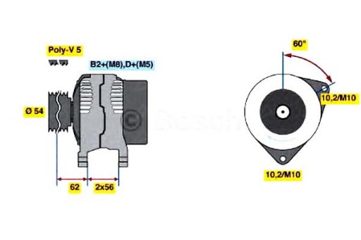 Bosch 0 986 047 330 генератор