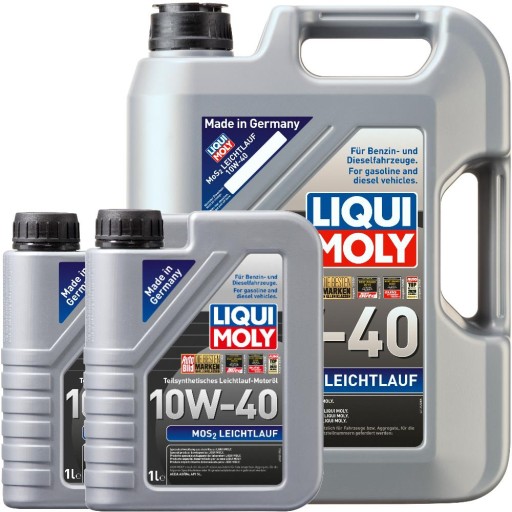 Масло Liqui MOLY MoS2 LEICHTLAUF 10W40 7L (5L+2L)