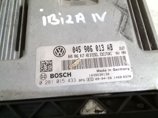 Seat Ibiza IV 4 computer Centralina Motore 0281015433